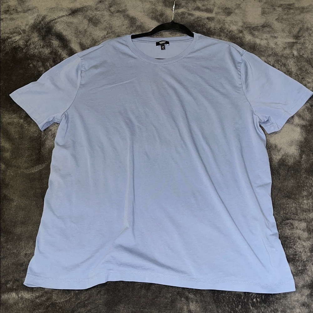 Express Light Blue Pima Cotton Short Sleeve Tee Men’s XL